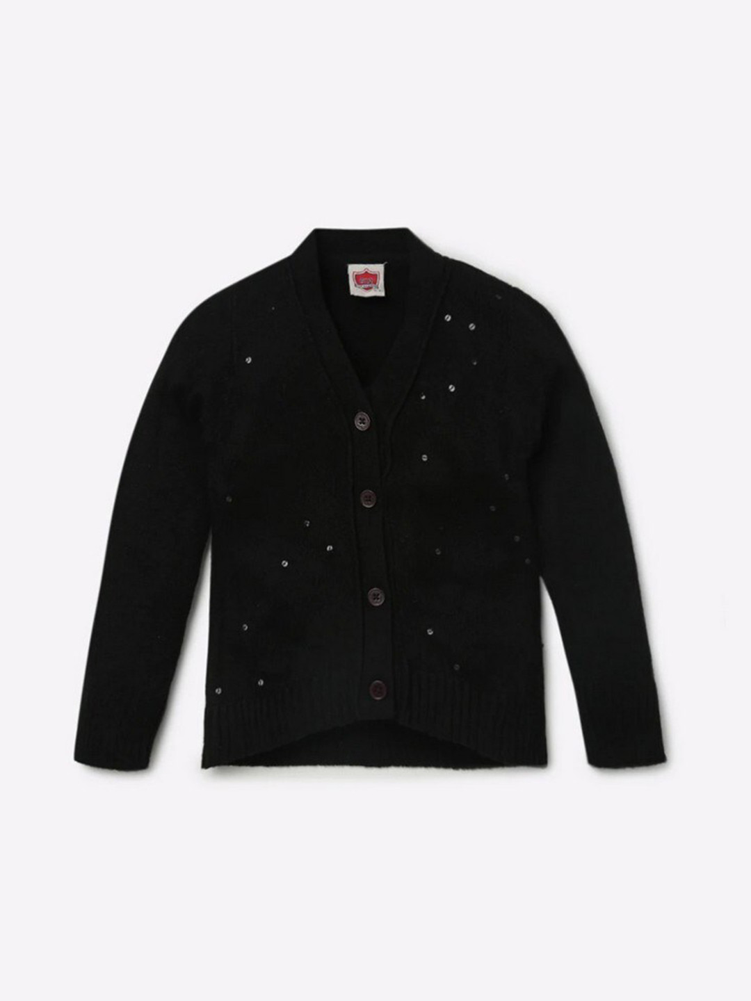 

612League Girls Black Cardigan