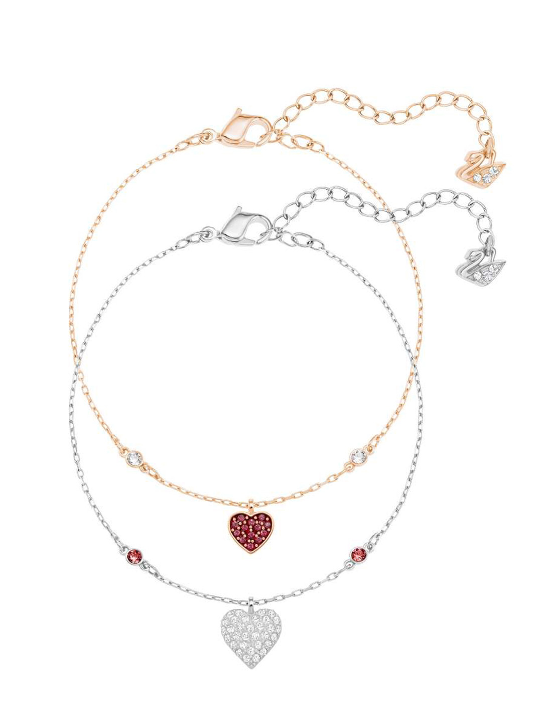 

SWAROVSKI CRY WISHES:BRACELET HEART SIAM/CRY/MIX M, Gold