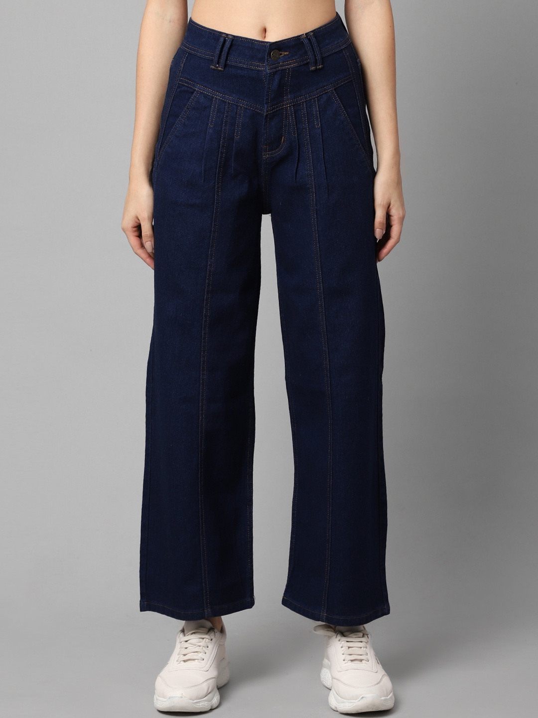 

River Of Design Jeans Women Blue Wide Leg Denim Jeans