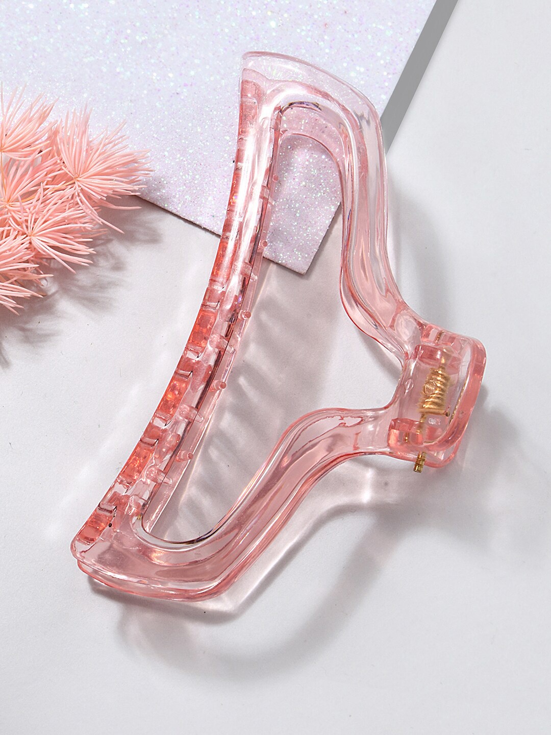 

Lilly & sparkle Women Peach-Coloured Claw Clip