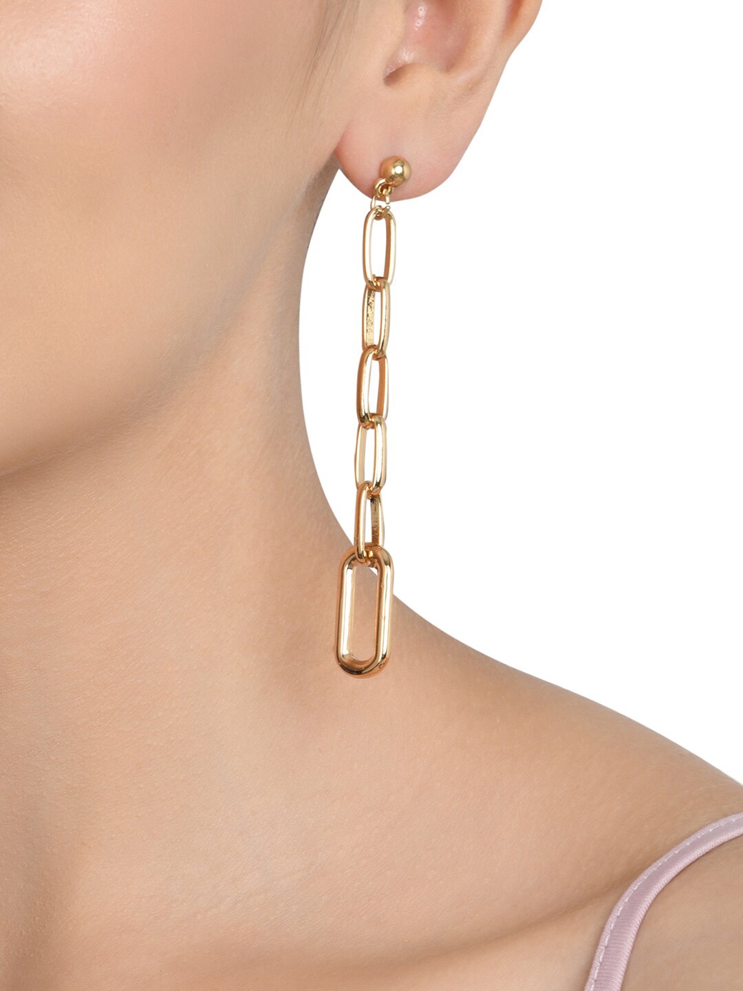 

Lilly & sparkle Women Gold-Plated Contemporary Drop Earrings