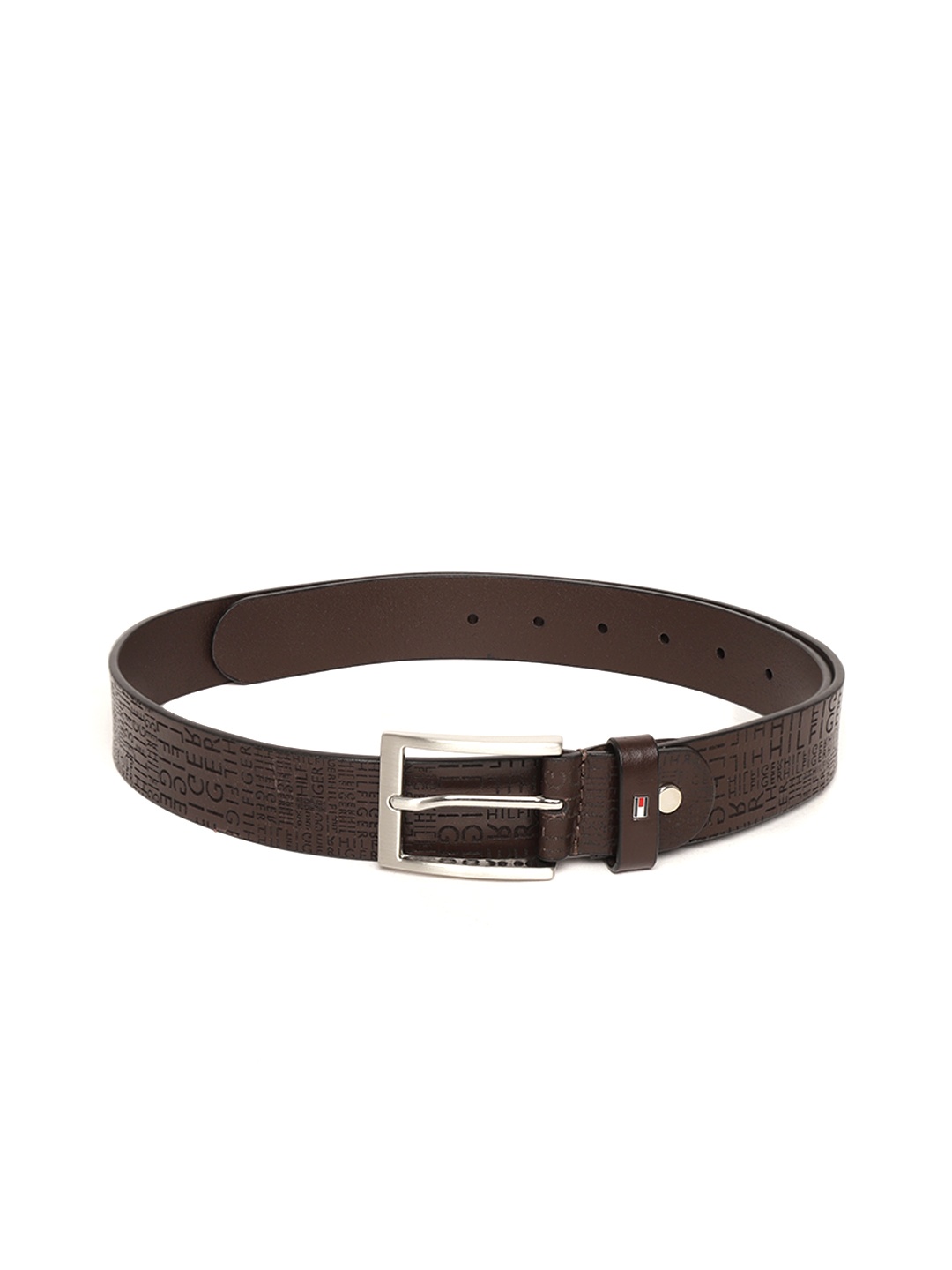 

Tommy Hilfiger Men Brown Textured Leather Belt