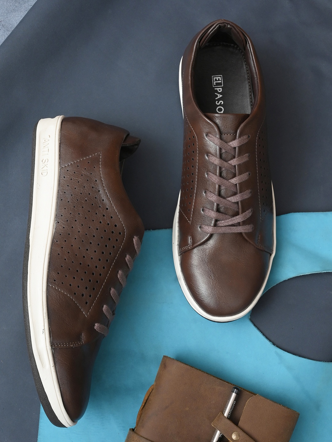 

El Paso Men Brown Casual Sneakers
