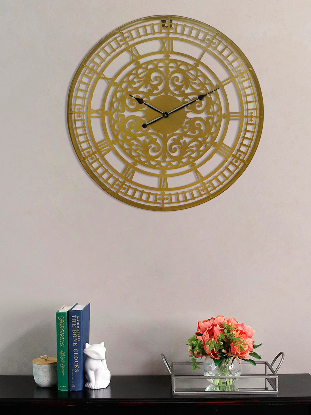 

eCraftIndia Brown & White Contemporary Wall Clock