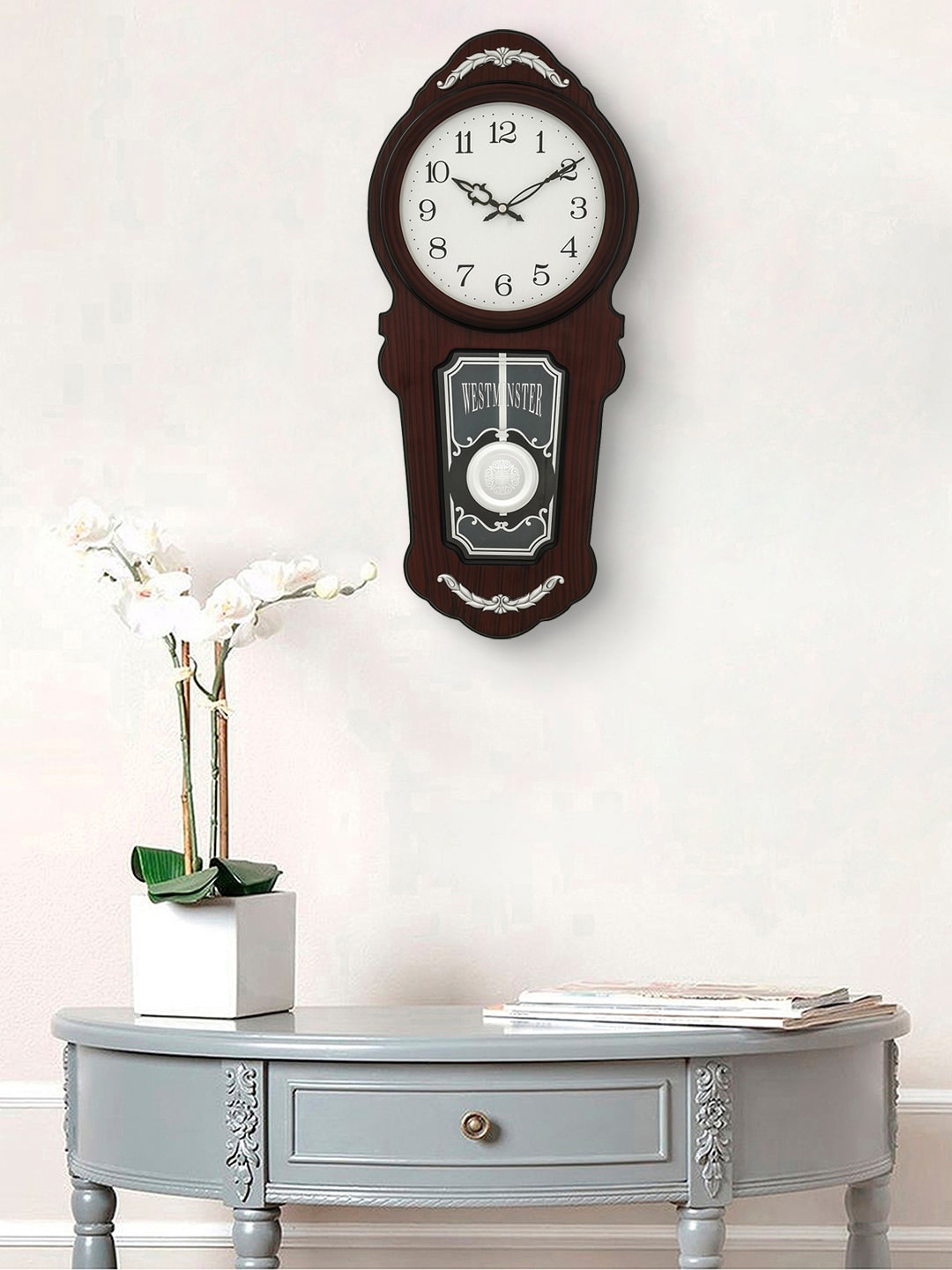 

eCraftIndia Black & White Contemporary Wall Clock