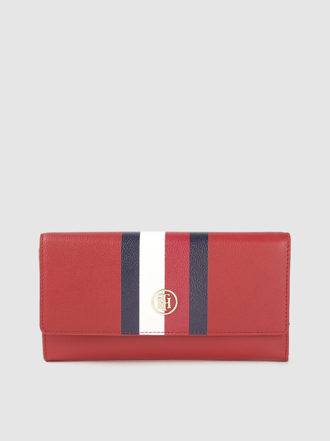 

Tommy Hilfiger Women Red Printed Leather Envelope