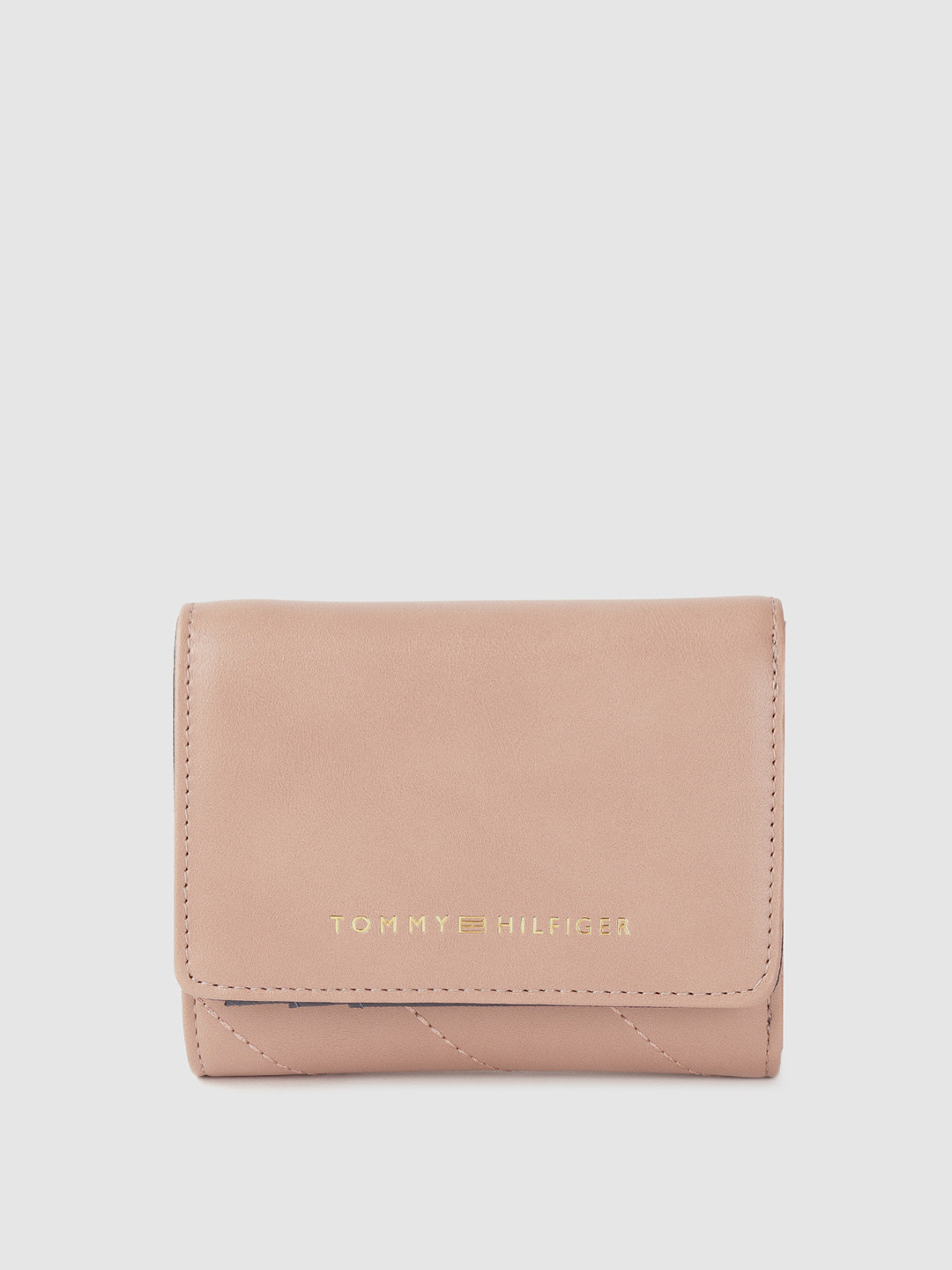 

Tommy Hilfiger Women Pink PU Three Fold Wallet