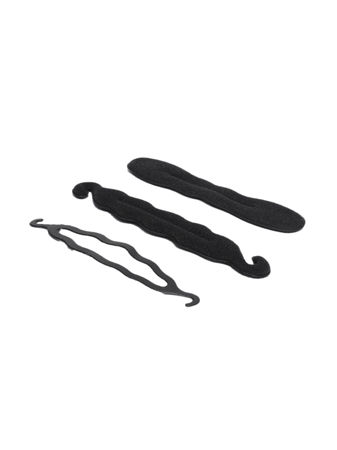 

CHRONEX Set Of 3 Belts Combo Hair Accessory Set, Black
