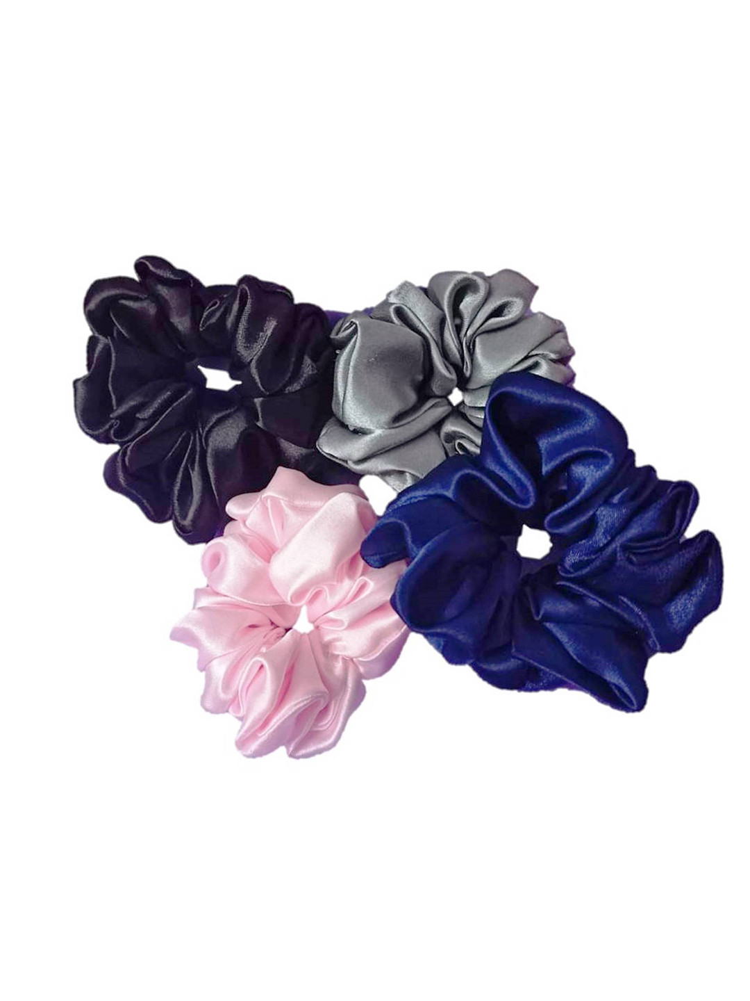 

DIAN Women Assorted & Navy Blue Set of 4 Ponytail Holders