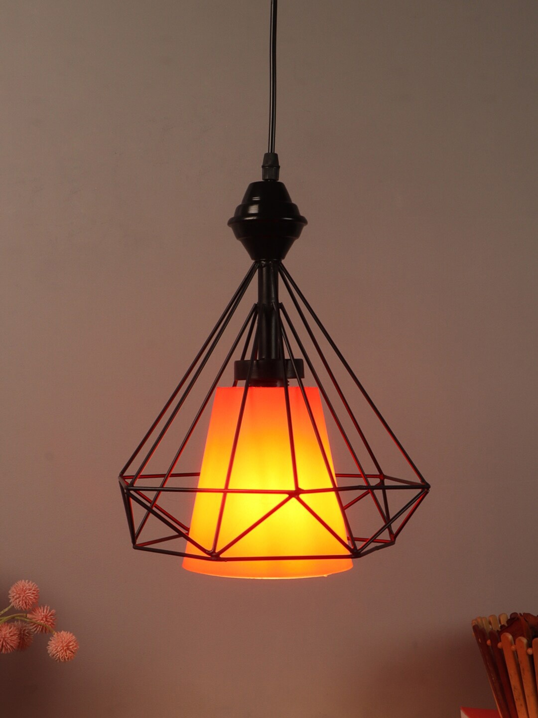 

foziq Black Solid Metal Ceiling Pendant Lamp
