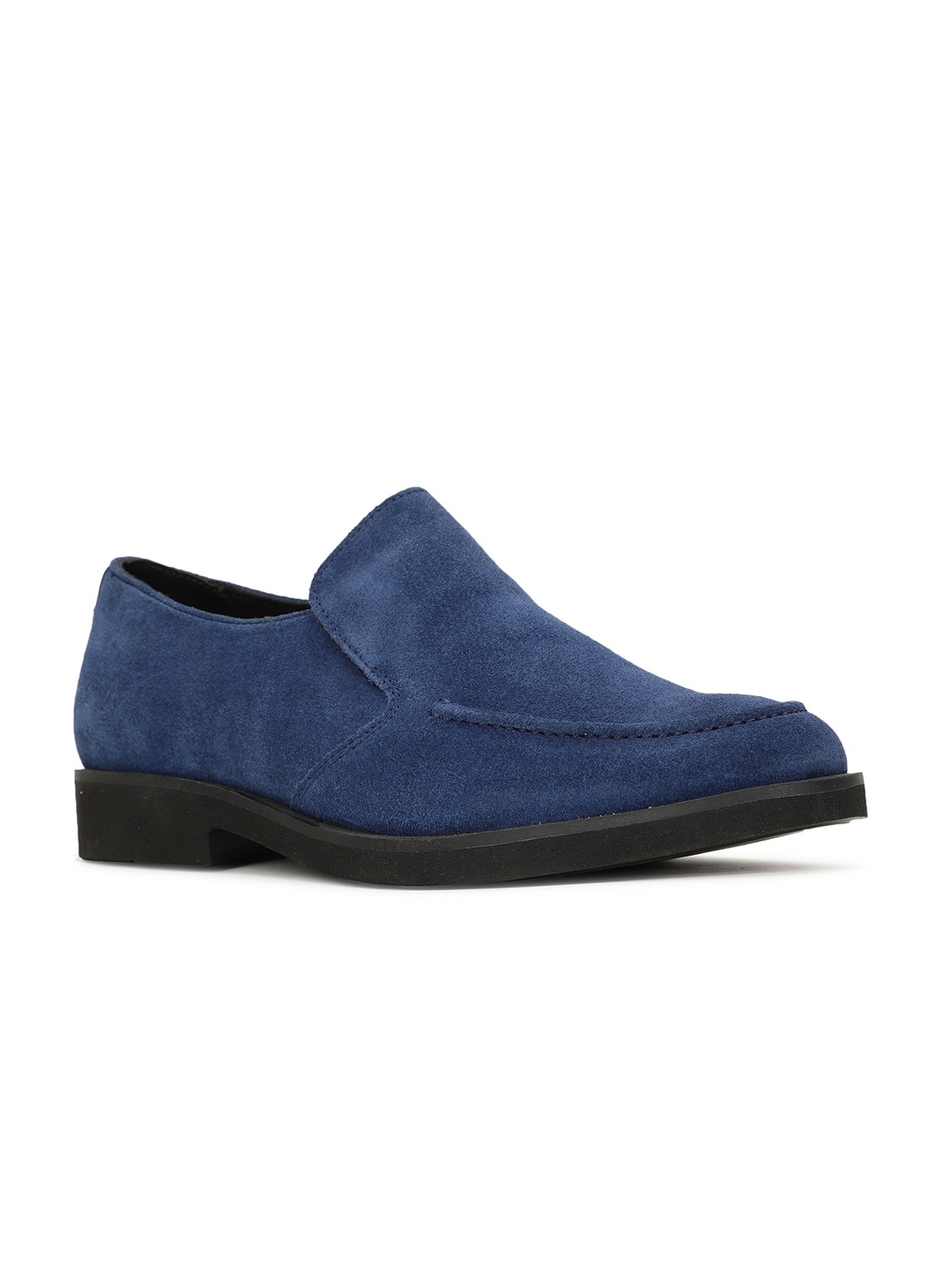 

Hush Puppies Men Blue Elvis Classic Suede Leather Slip-On Sneakers
