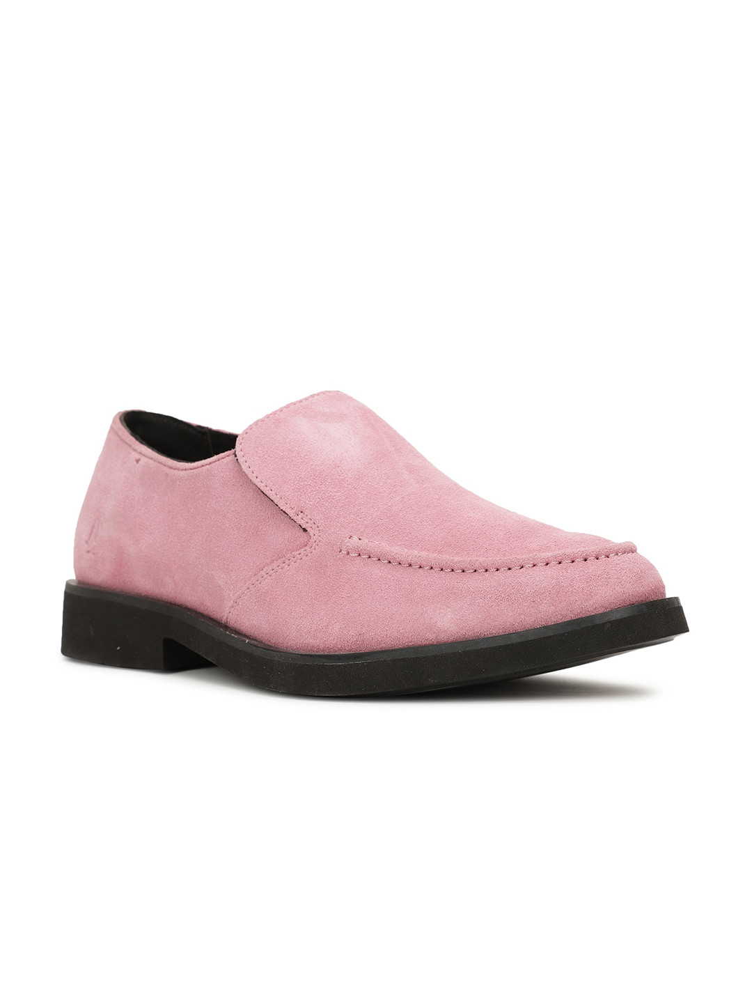 

Hush Puppies Men Pink Elvis Hawaain Sunset Leather Slip-On Sneakers