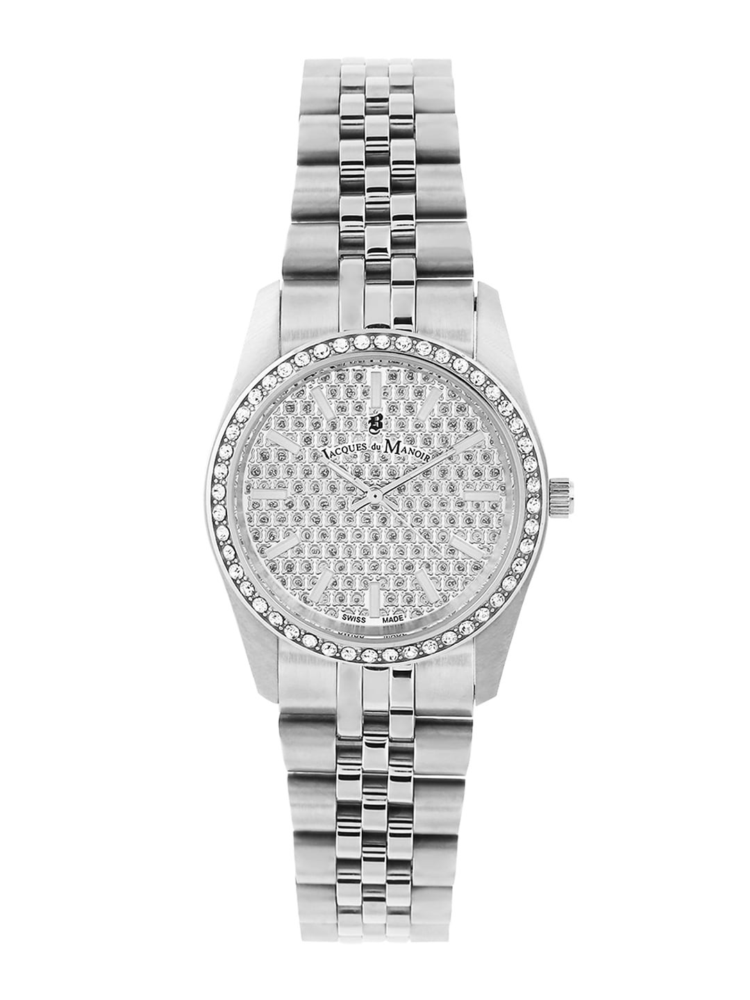 

JACQUES du MANOIR Women Silver-Toned Brass Dial & Silver Toned Stainless Steel Watch