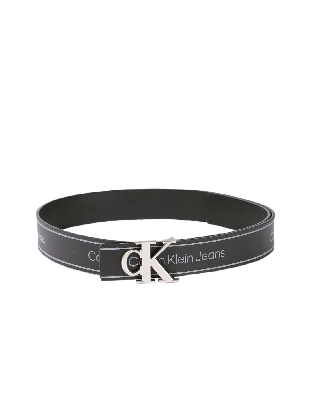 

Calvin Klein Jeans Men Black Printed Leather Belt