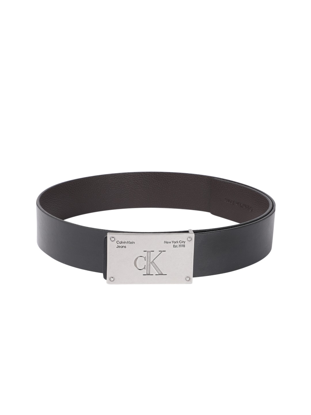 

Calvin Klein Jeans Men Black Leather Belt
