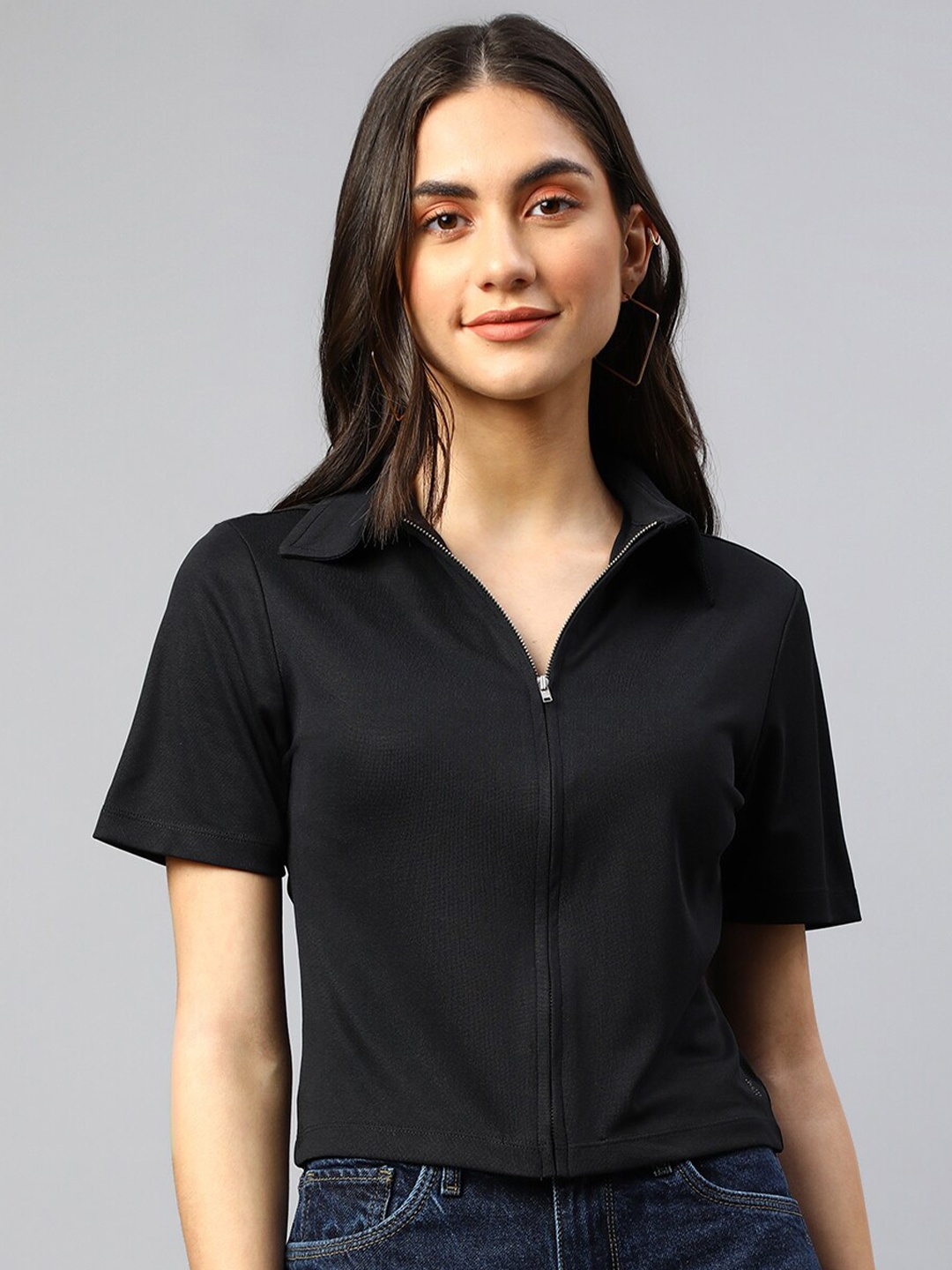 

Xpose Black Shirt Style Top