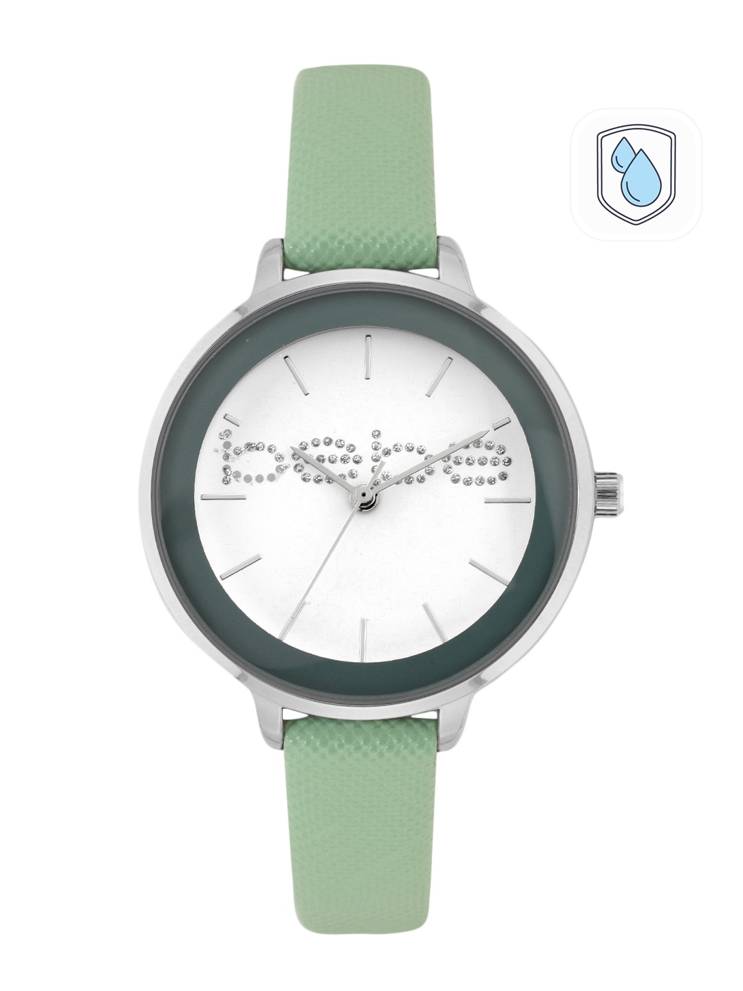 

bebe Women Embellished Analogue Watch MFB-PN-WTH-W2260, White