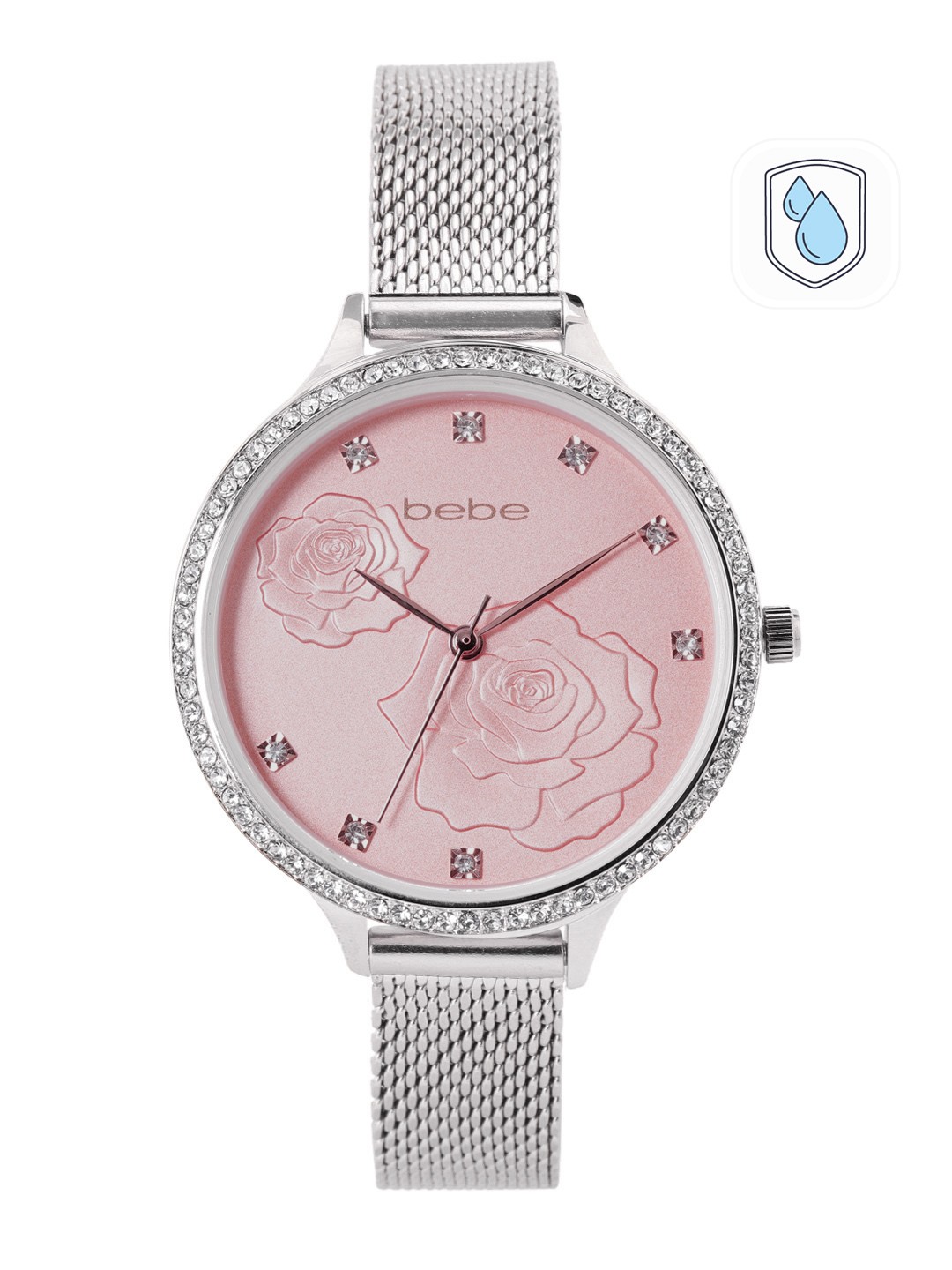 

bebe Women Patterned Analogue Watch MFB-PN-WTH-W2259, Pink