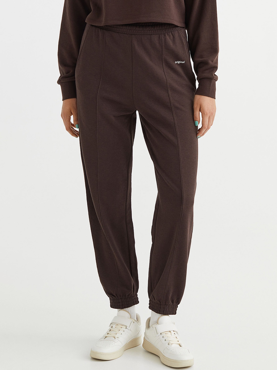 

H&M Women Brown Oversized Joggers