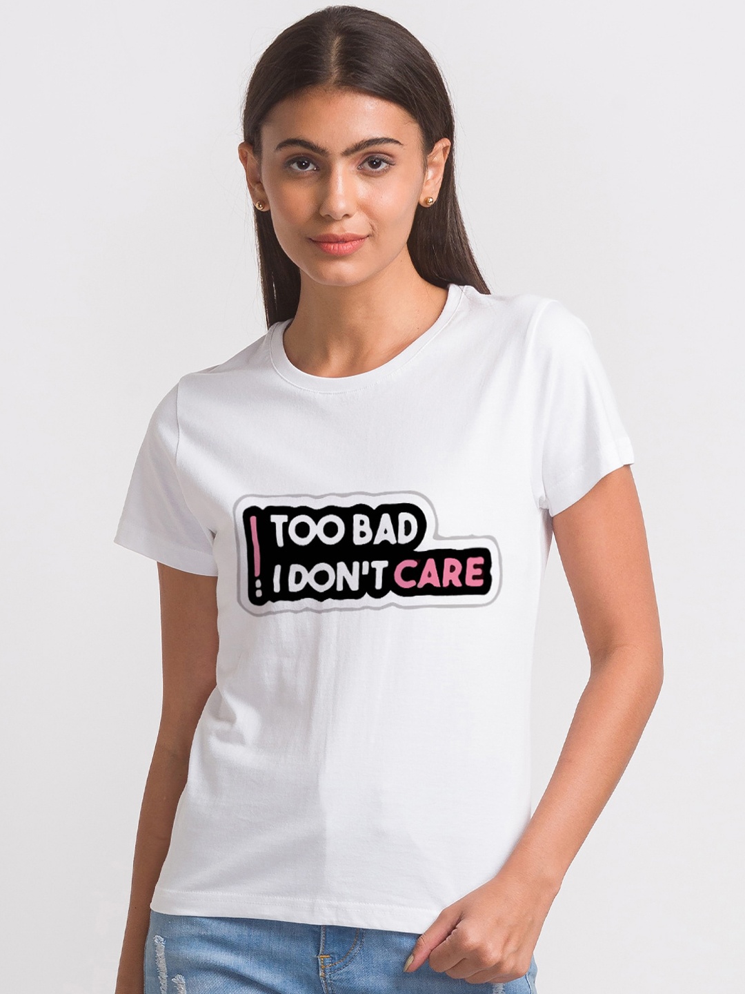 

FashionRack Women White Printed Cotton Lounge T Shirts