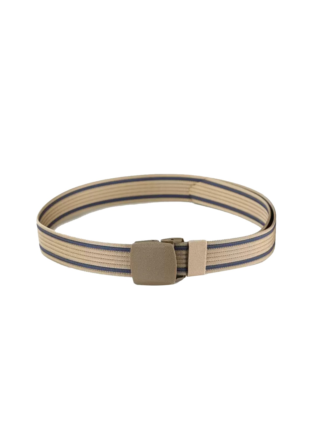 

Kastner Men Beige Striped Stylish Casual Canvas Belt