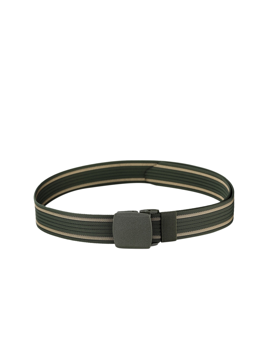 

Kastner Men Green Striped Belt