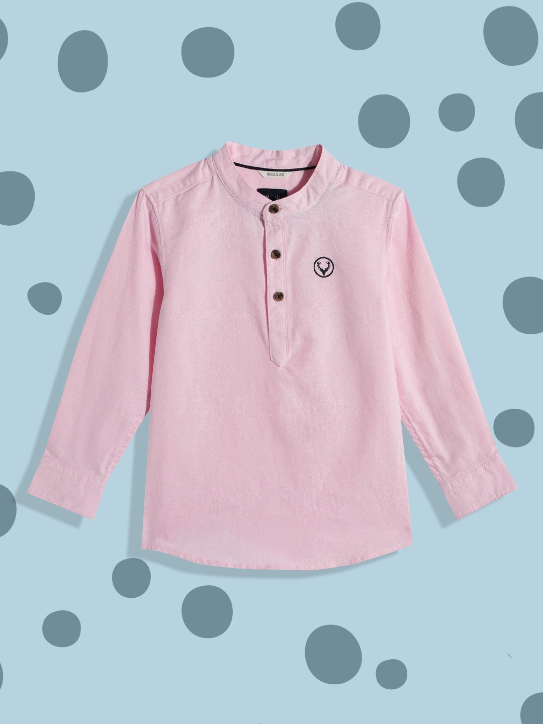 

Allen Solly Junior Boys Pink Custom Pure Cotton Casual Shirt