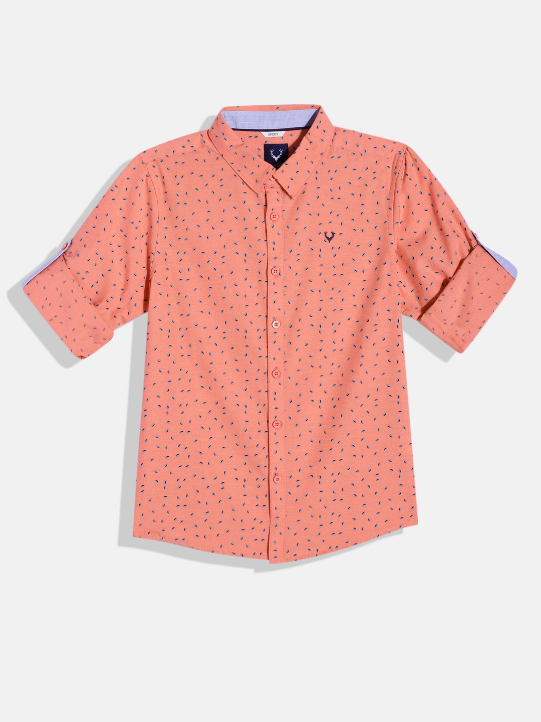 

Allen Solly Junior Boys Sport Fit Printed Casual Shirt, Peach