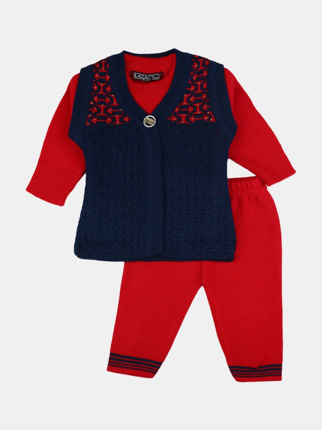 

V-Mart Unisex Kids Navy Blue Clothing Set