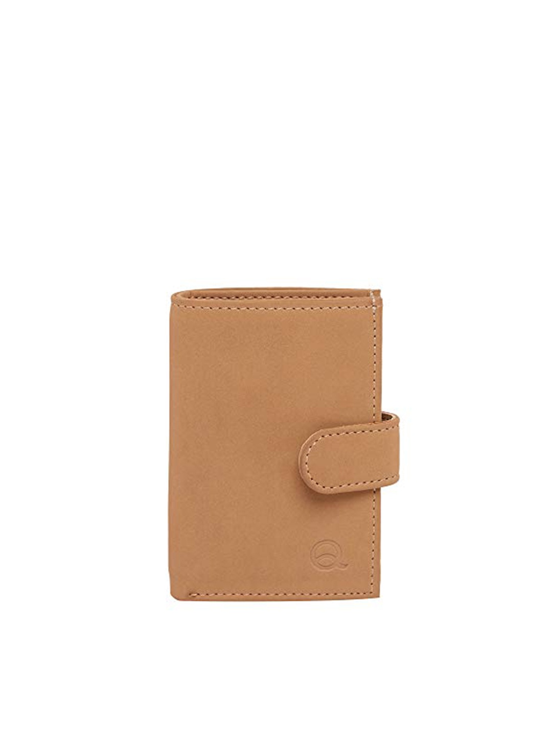 

EVOQ Men Beige Leather Card Holder