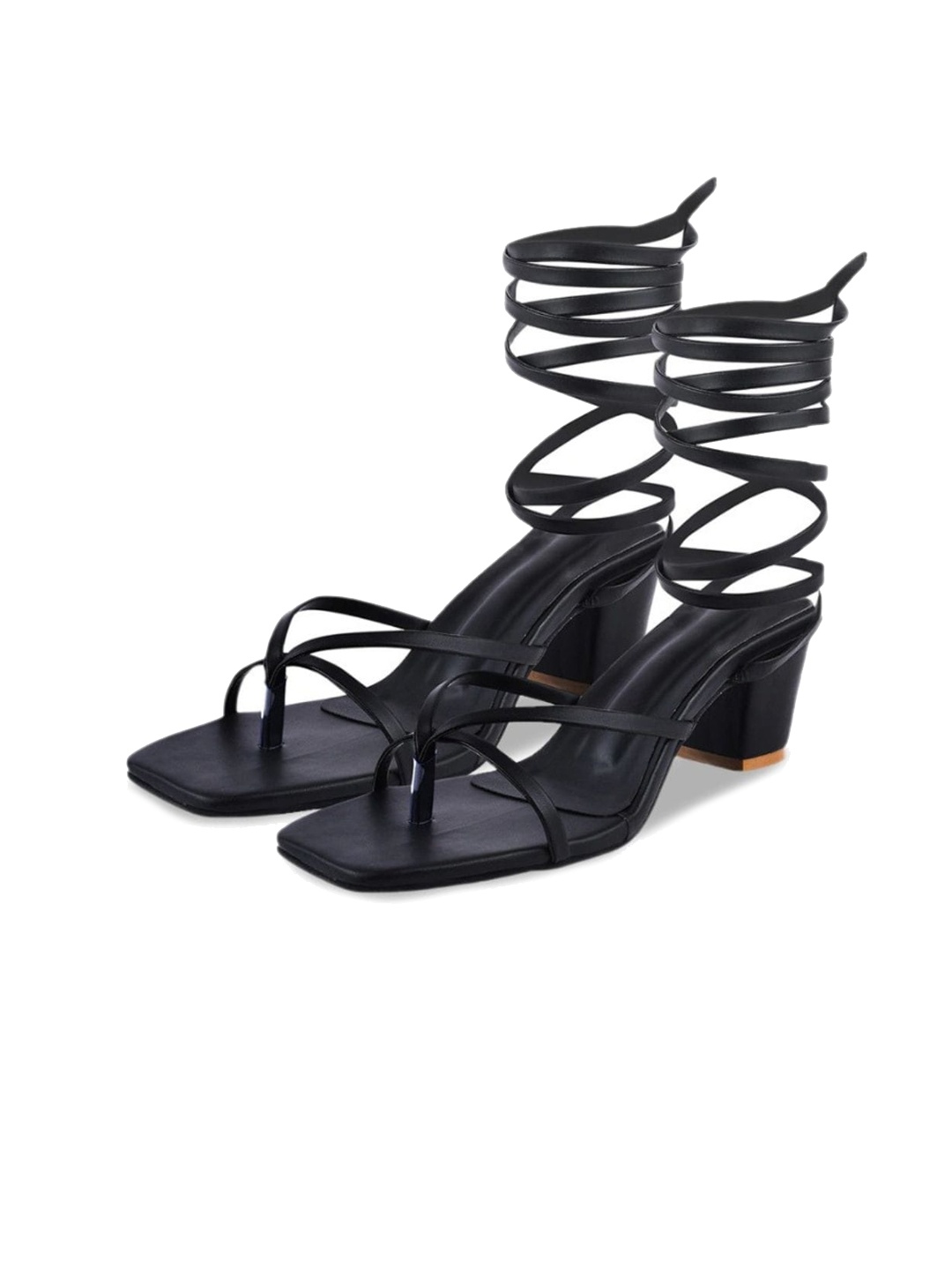 

Street Style Store Black Party High-Top Block Heels