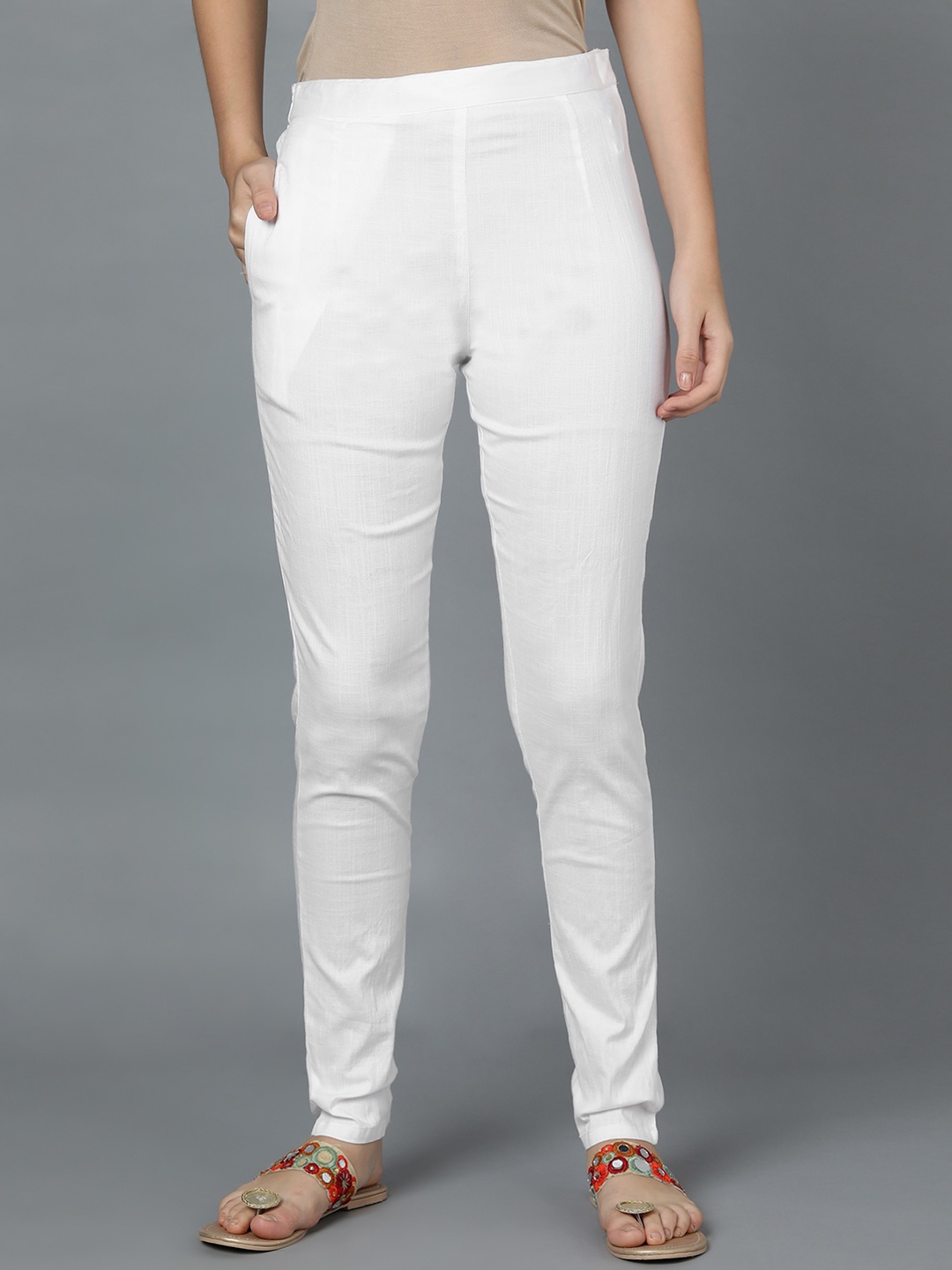

Bani Women White Trousers