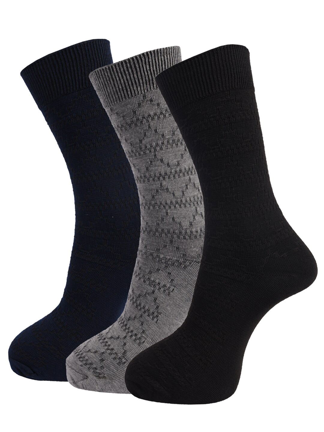 

Dollar Socks Men Pack Of 3 Above Ankle Length Assorted Cotton Socks