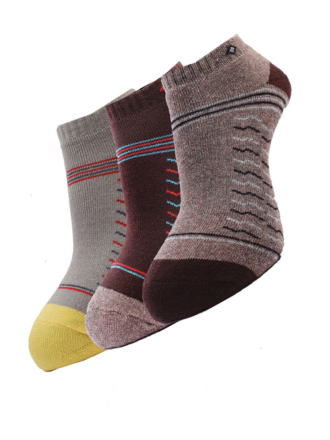 

Dollar Socks Men Pack Of 3 Assorted Ankle Length Cotton Socks