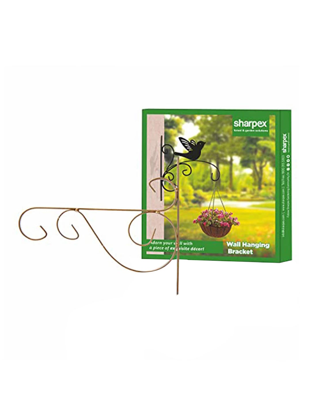 

Sharpex Set Of 2 Gold-Toned Solid Metal Plant Hanger Brackets