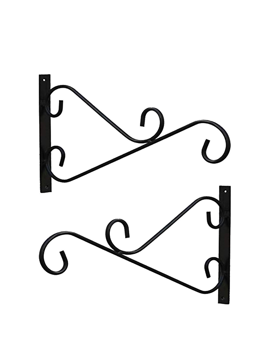

Sharpex Pack Of 2 Black Solid Plant Hanger Brackets