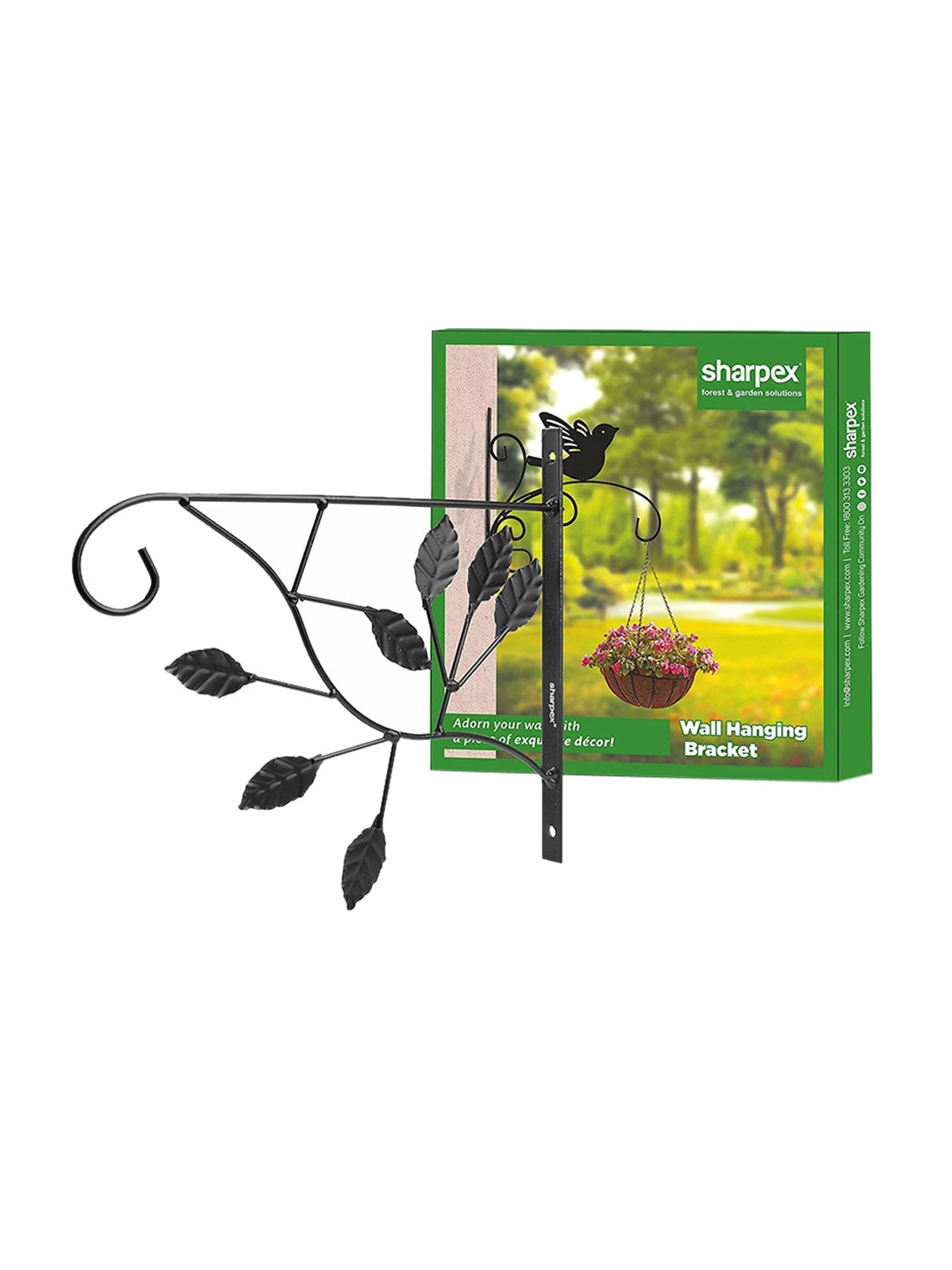 

Sharpex Set Of 2 Solid Plant Hanger Brackets, Black