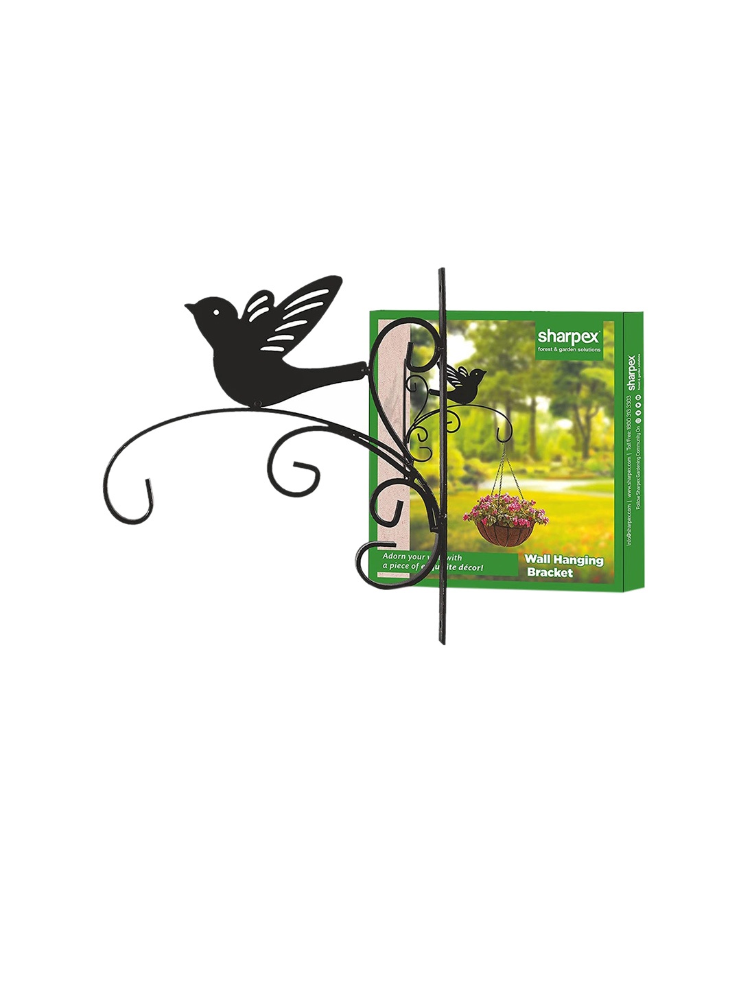 

Sharpex Set Of 2 Black Solid Plant Hanger Brackets