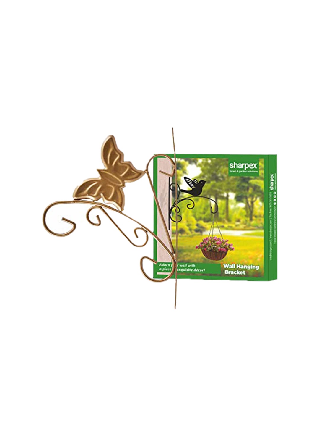 

Sharpex Set Of 4 Gold-Toned Solid Plant Hanger Brackets