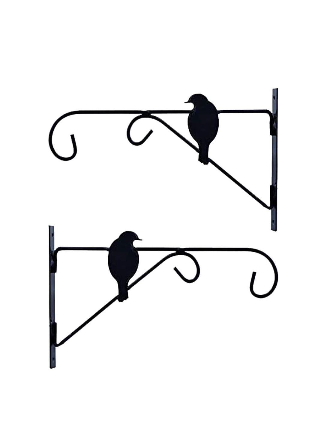 

Sharpex Set Of 2 Black Solid Plant Hanger Brackets
