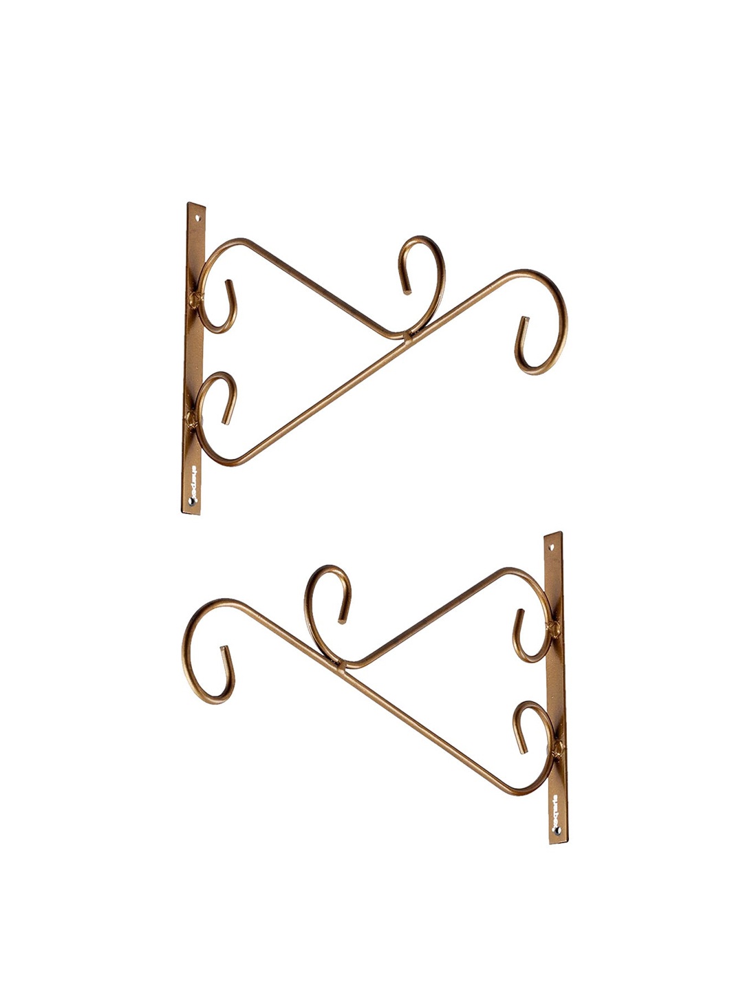 

Sharpex Set Of 2 Gold-Toned Solid Plant Hanger Brackets