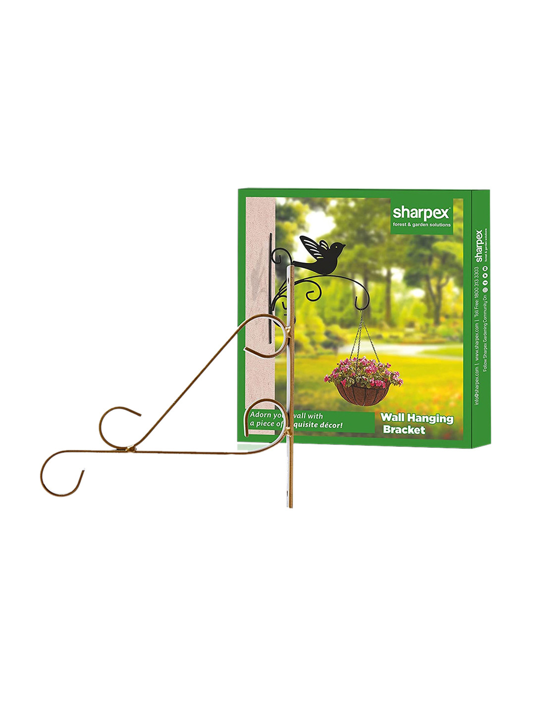 

Sharpex Set Of 2 Gold-Toned Solid Plant Hanger Brackets
