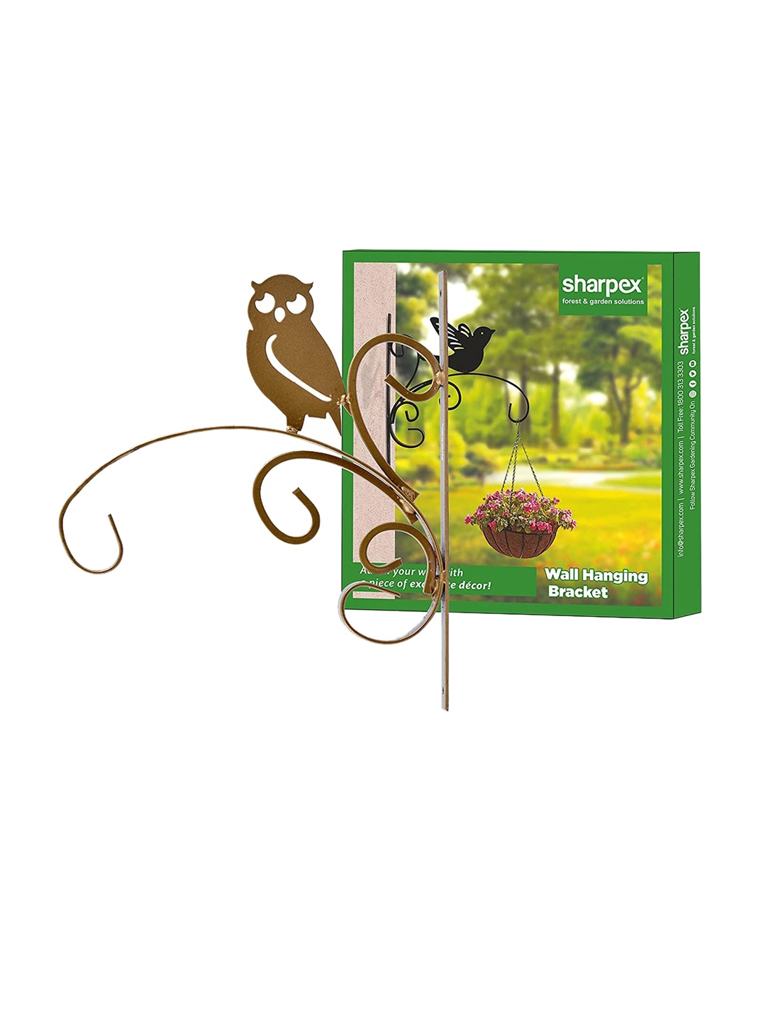 

Sharpex Set Of 2 Gold-Toned Solid Plant Hanger Brackets