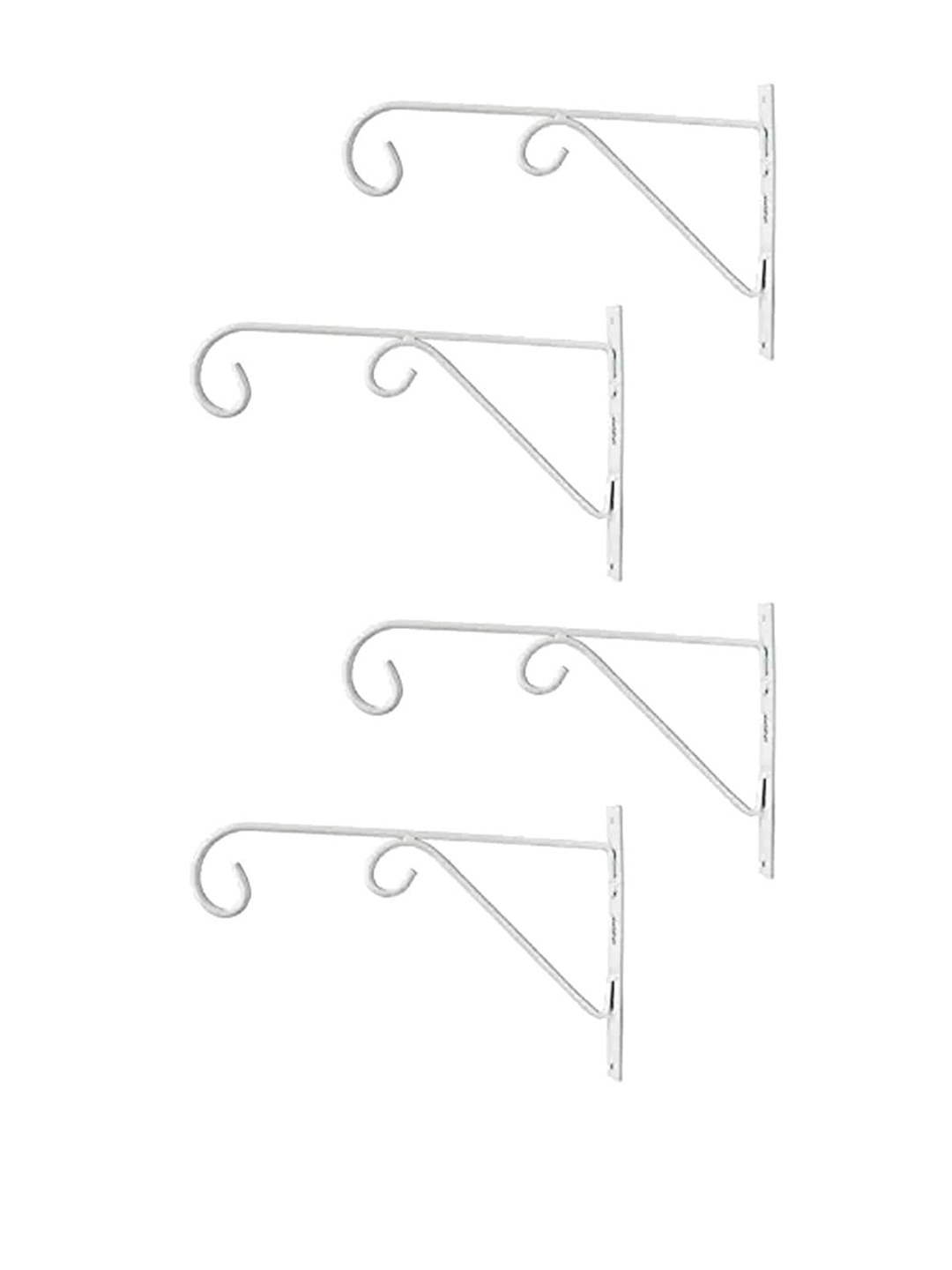 

Sharpex Set Of 4 Solid Plant Hanger Brackets, White