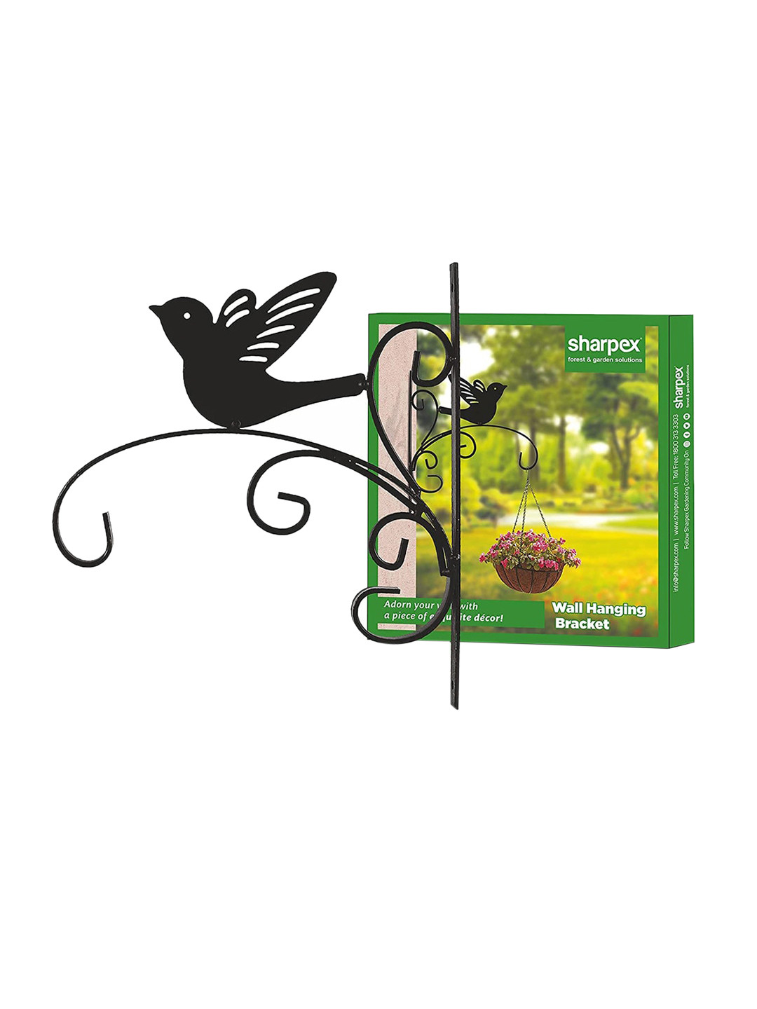 

Sharpex Black Solid Plant Hanger Brackets