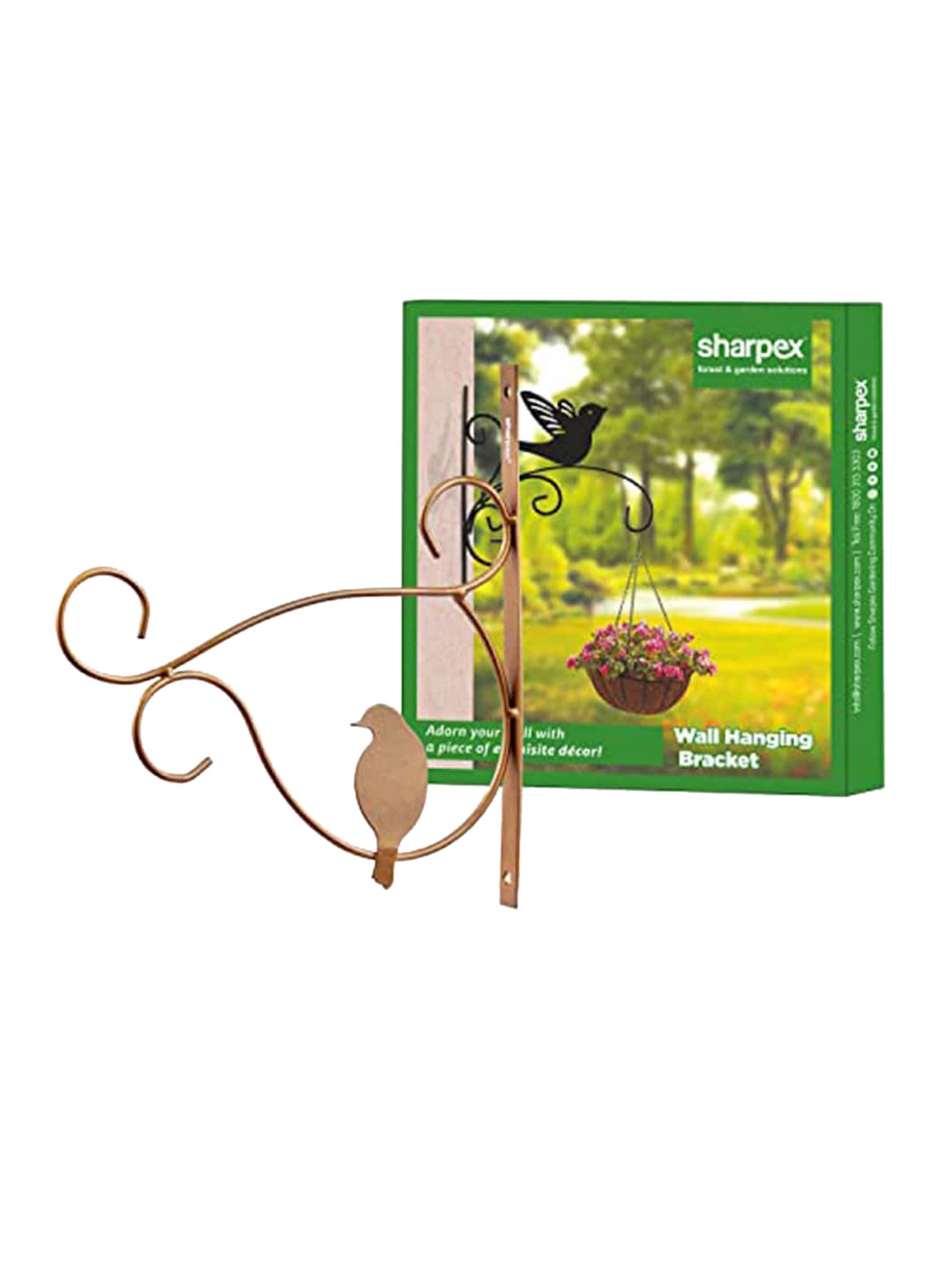 

Sharpex Gold-Toned Solid Plant Hanger Brackets