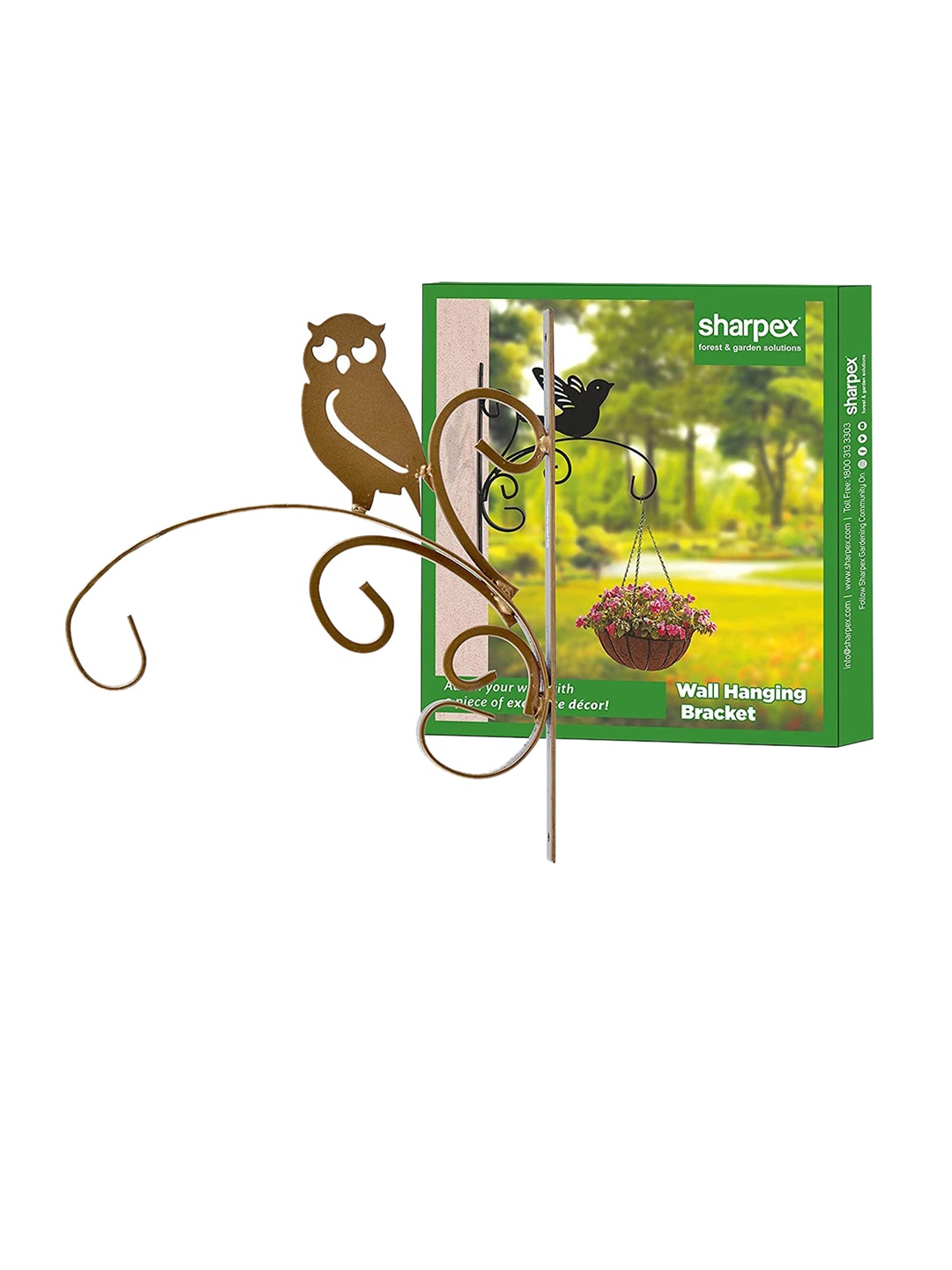 

Sharpex Set Of 4 Solid Plant Hanger Brackets, Gold