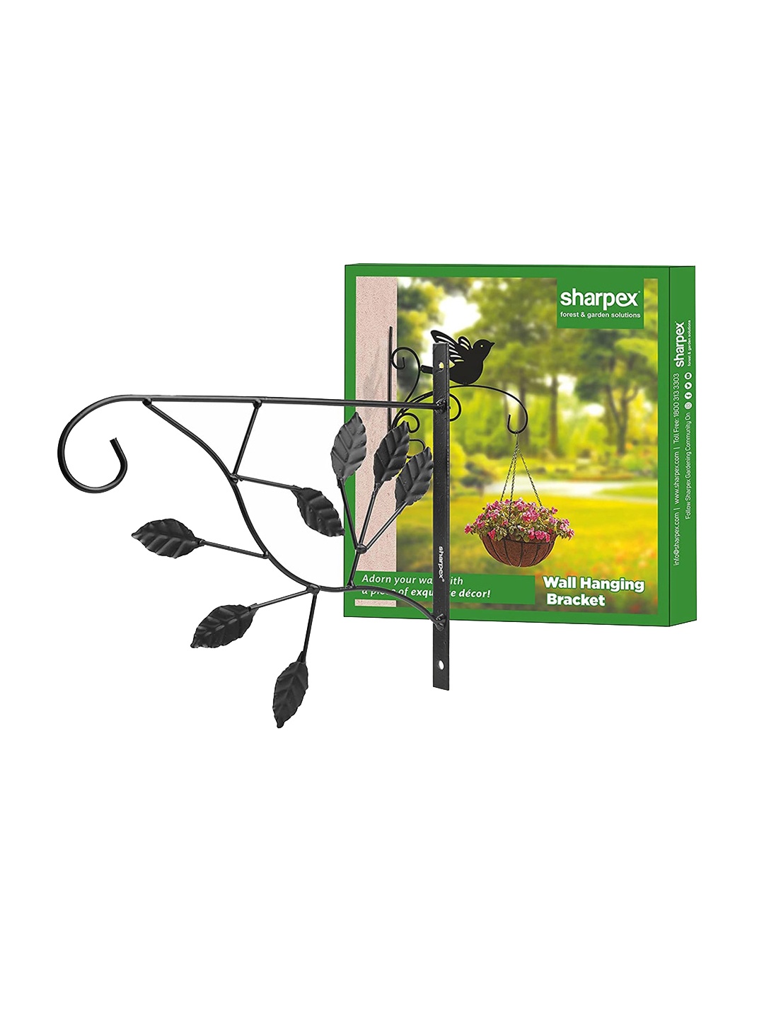 

Sharpex Black Solid Metal Plant Hanger Brackets