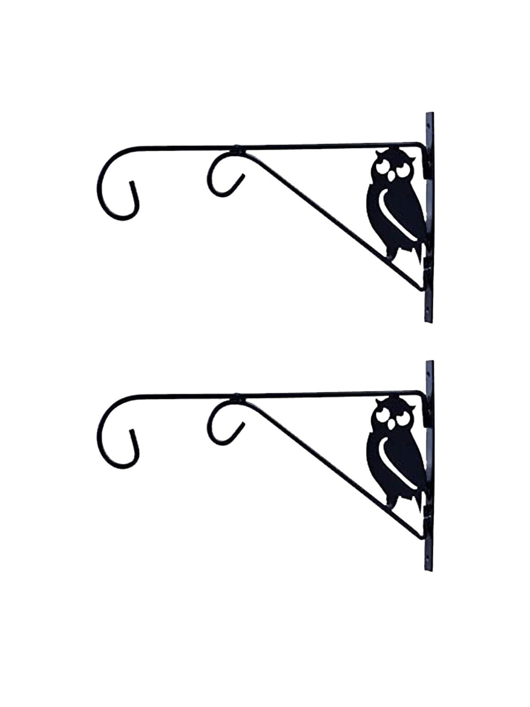 

Sharpex Set Of 2 Black Solid Plant Hanger Brackets
