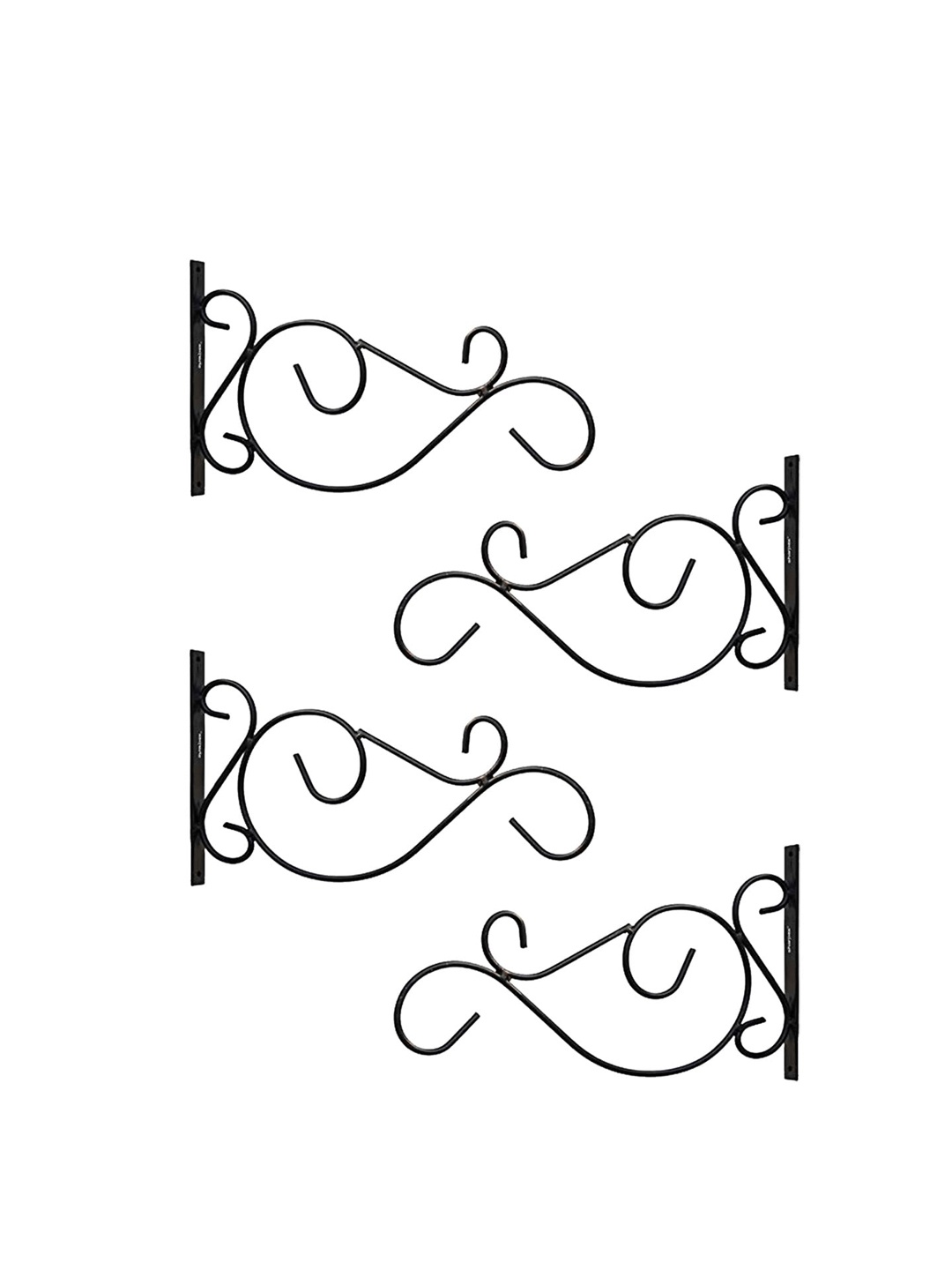 

Sharpex Set Of 8 Black Solid Metal Plant Hanger Brackets